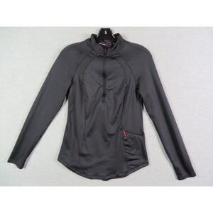 Spyder Womens Jacket S Black 1/4 Zip Long Sleeve Performance Active Running